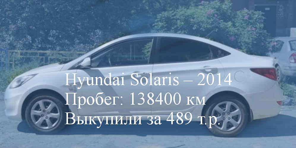Выкуп Hyunday Solaris в СПб
